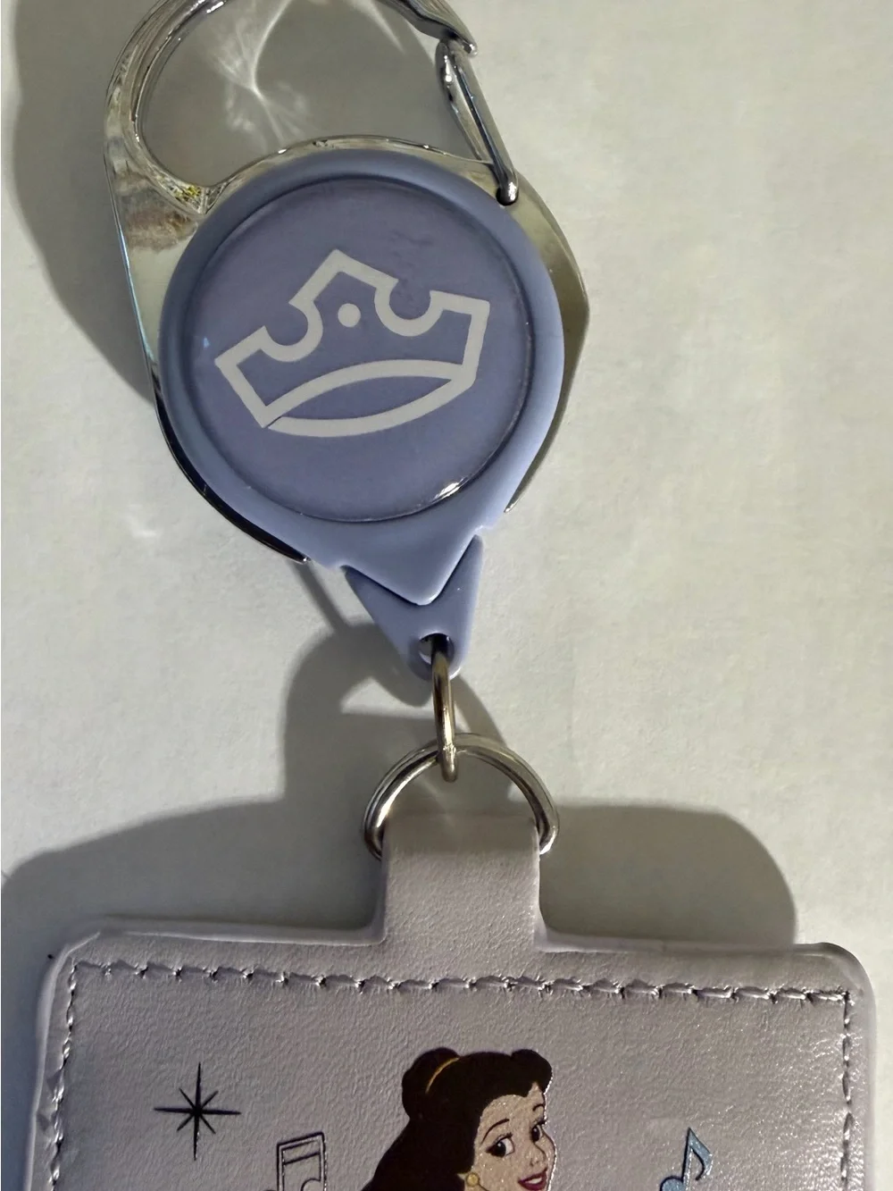 Disney Princess Retractable Lanyard With Pouch New